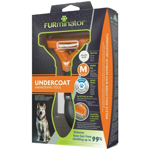 Bürste »deShedding TOOL«, M Kurzhaar, für mittelgroße Hunde von 9 bis 23 kg, orange
