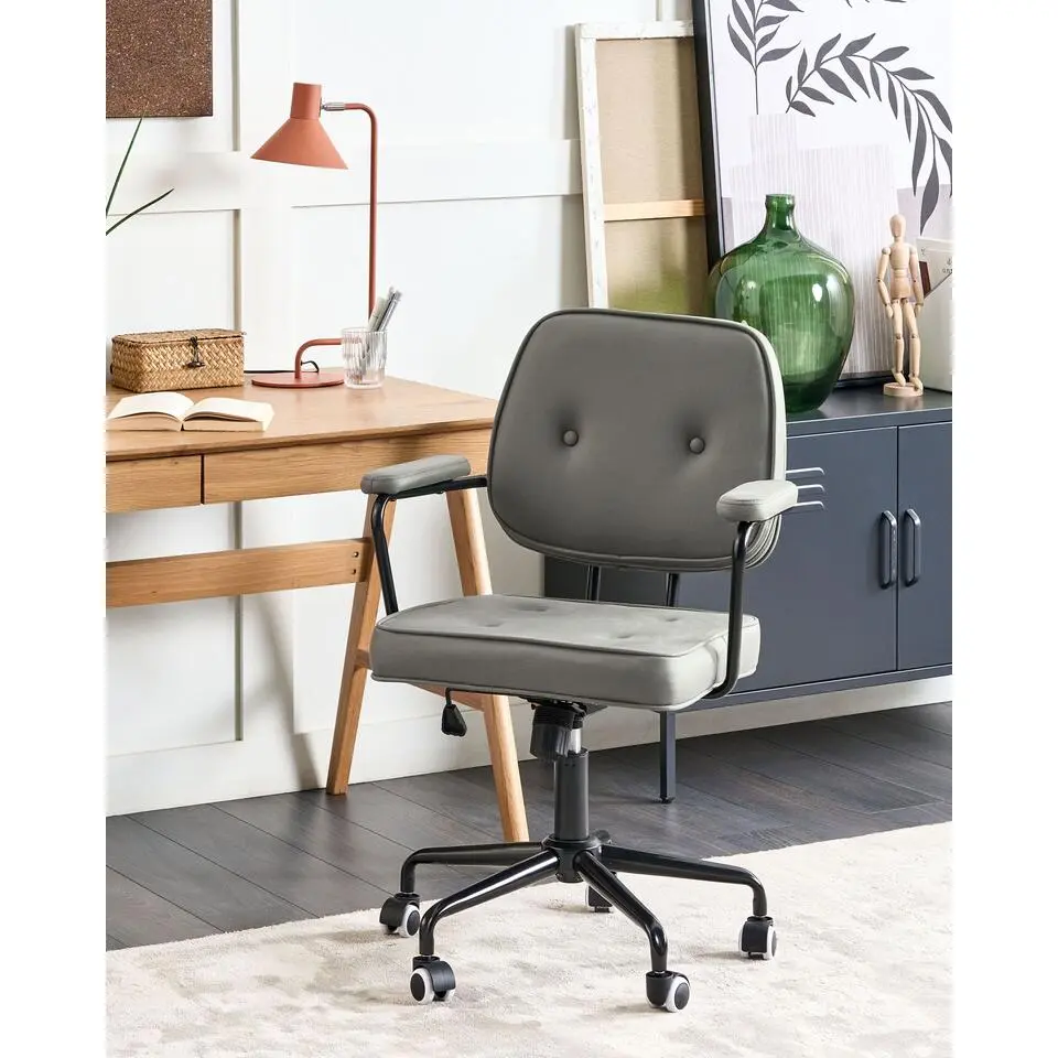 PAWNEE - Bureaustoel - Groen - Kunstleer