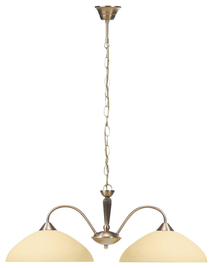 Lampa wisząca brązowo-kremowa Regina 2xE27x60W wym: 90x69x27 cm Rabalux