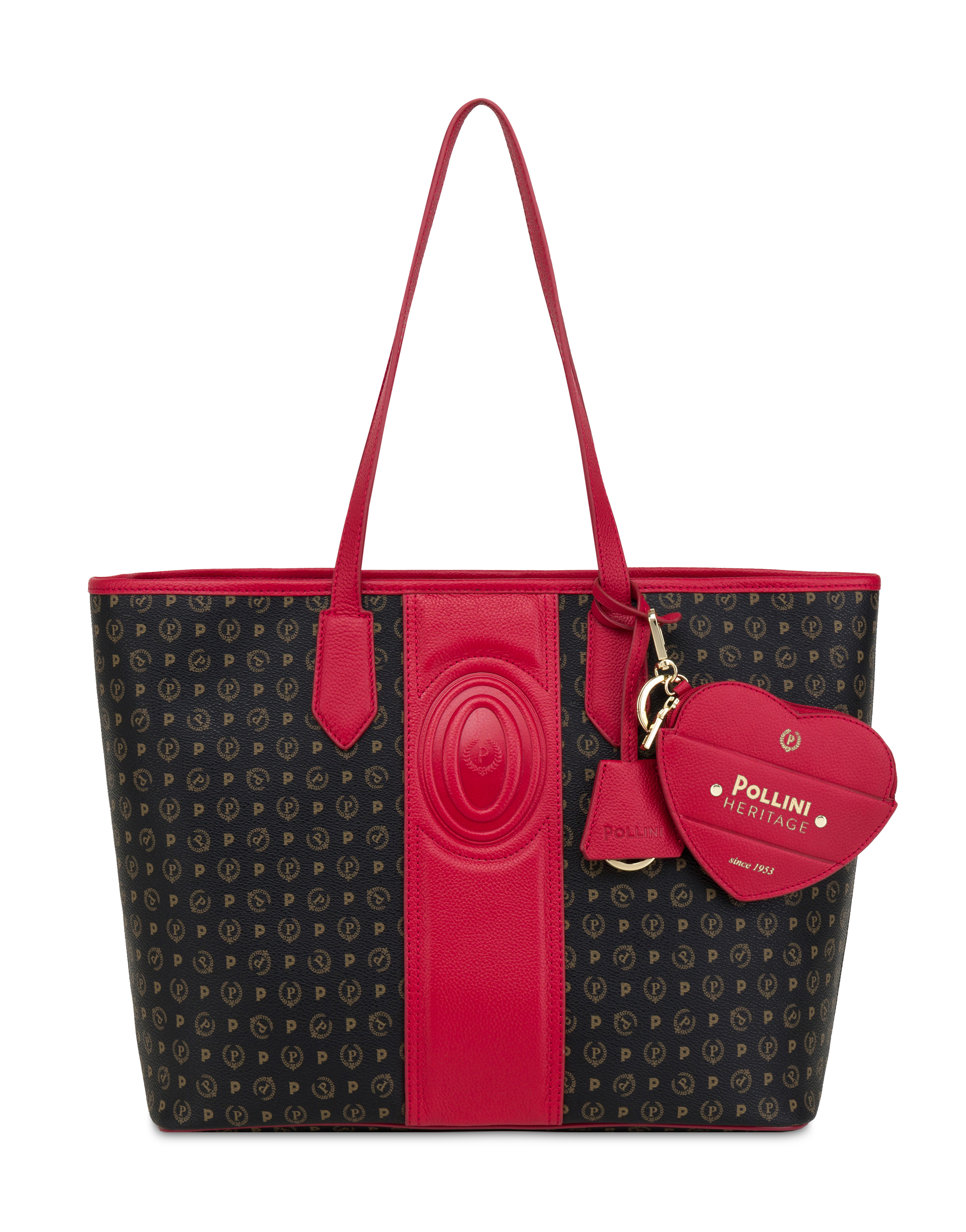 Shopping Bag Heritage 70 Nero/rosso.