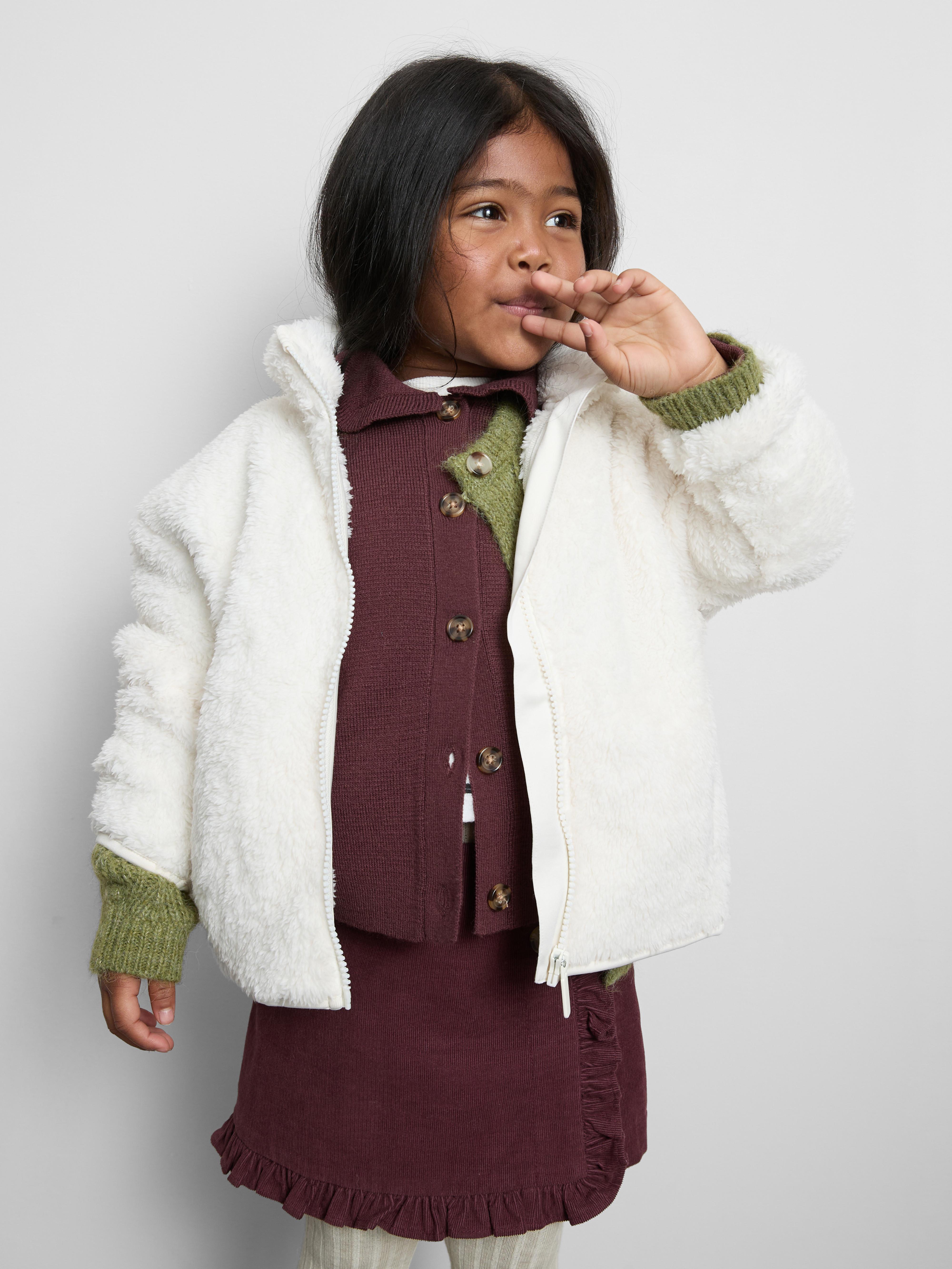 1.5-8yrs | Zip-Up Funnel Neck Fleece Sweatshirt