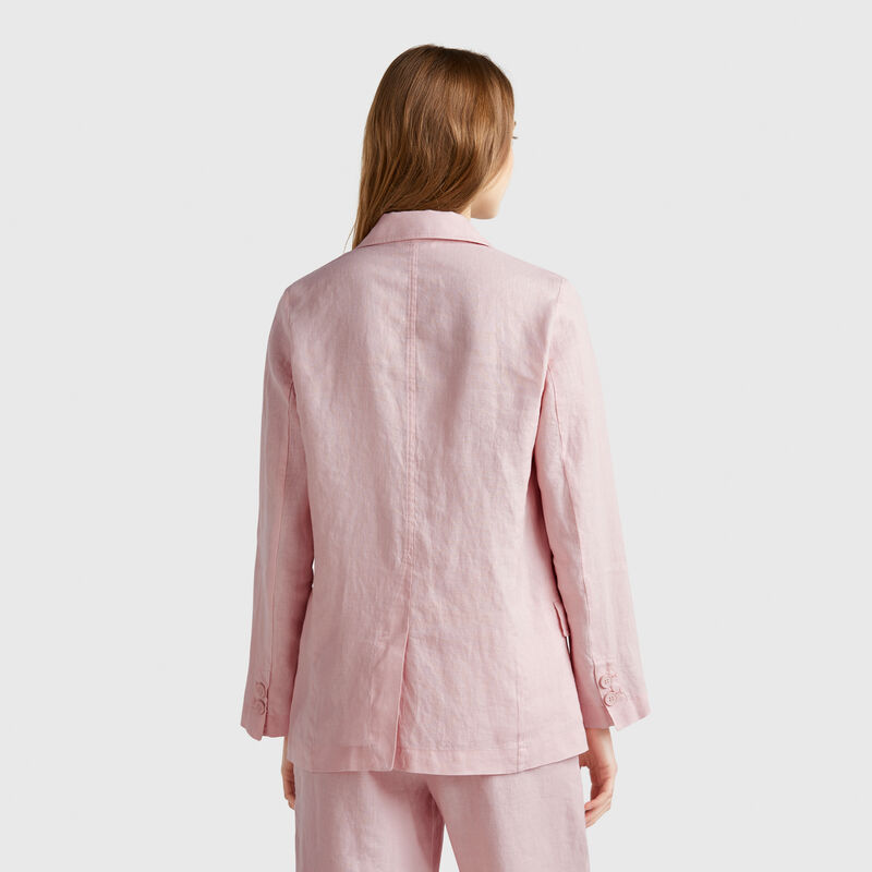 Blazer in pure linen
