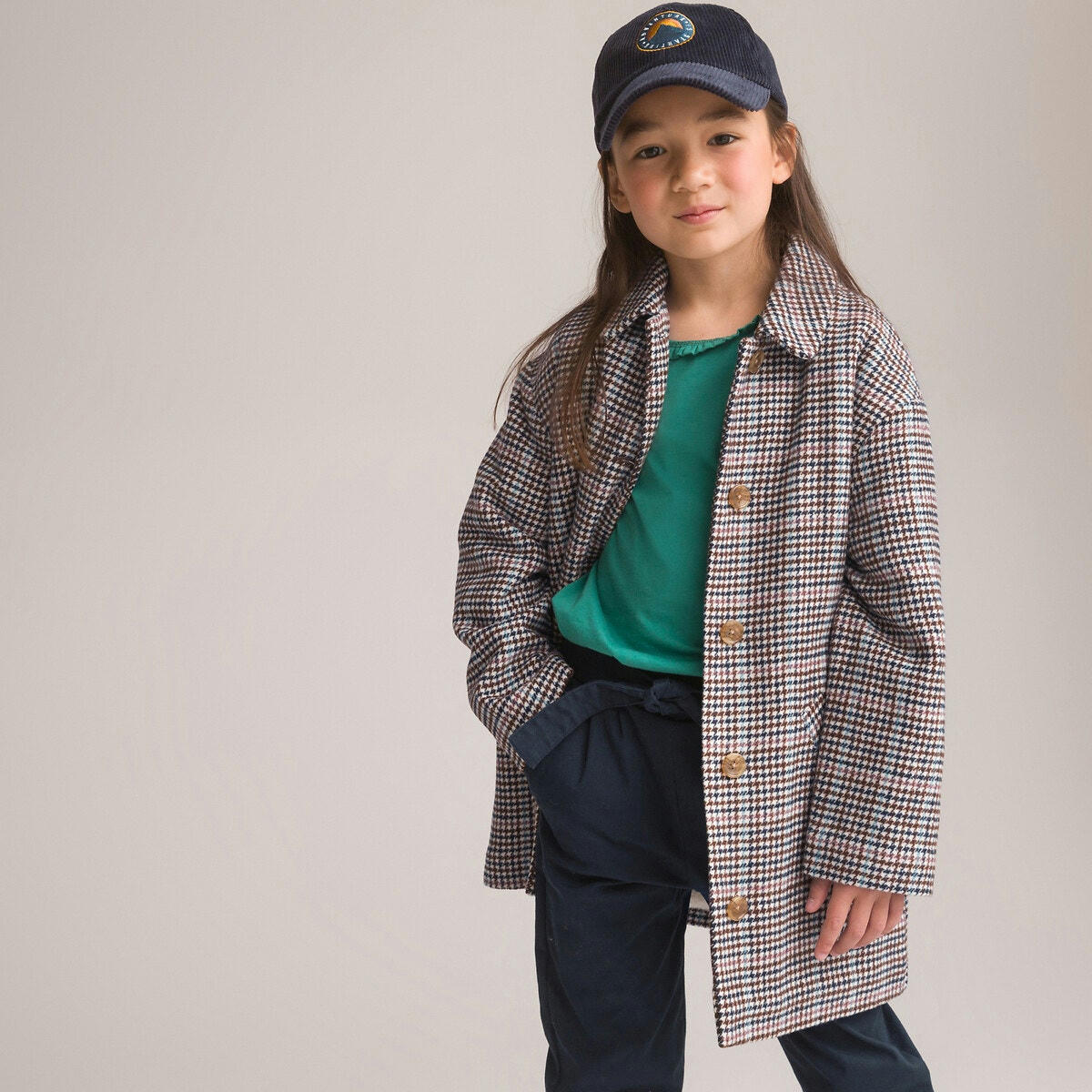 Manteau à carreaux