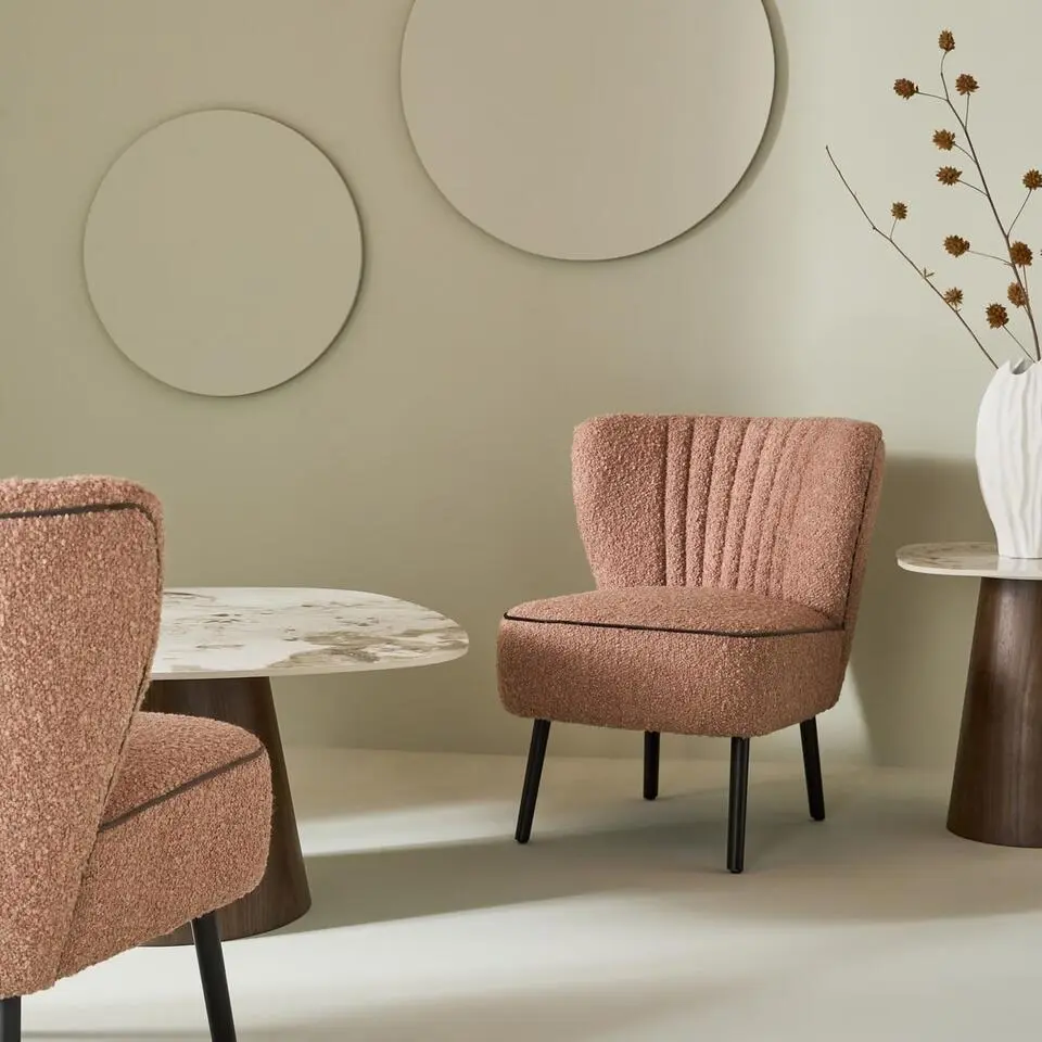 Calicosy - fauteuil GINA - B74 cm - Roze 74x61x72 cm