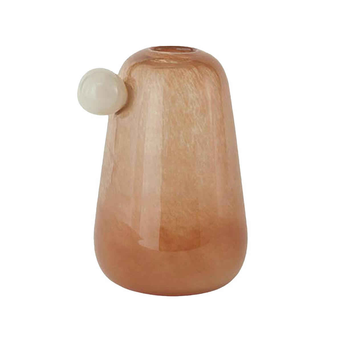 INKA - Vase orange en verre Ø12,5xH20cm