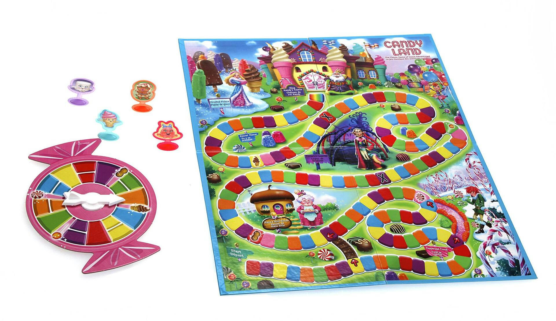 Hasbro Candy Land Classic Family Board Game Set, Ages 3+