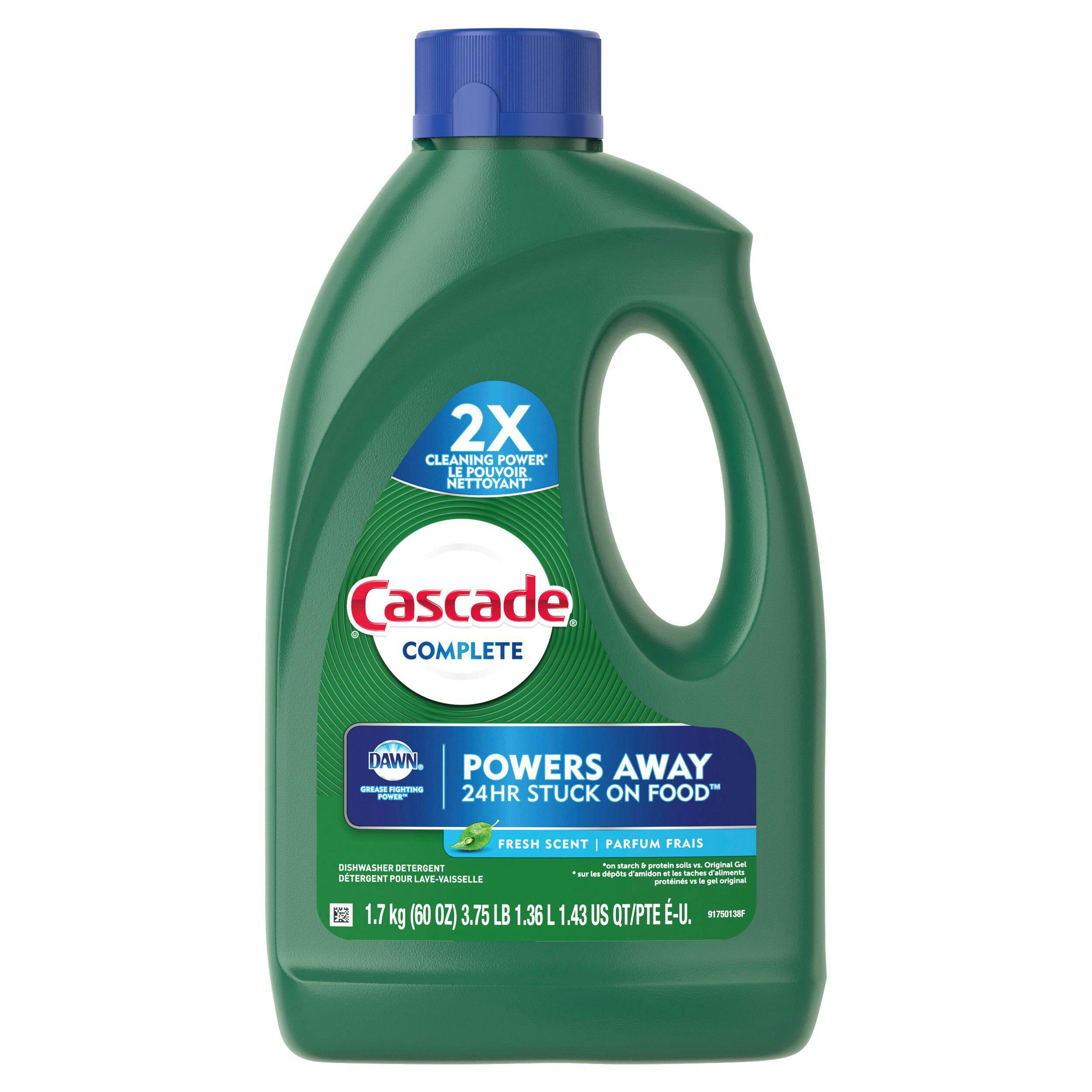 Cascade Complete Gel Dishwasher Detergent, Fresh Scent,  1.7 kg