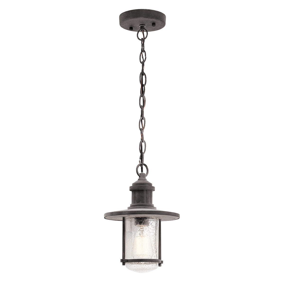 Lampa sufitowa zewnętrzna Riverwood postarzany cynk 1xE27x60W IP44 Kichler