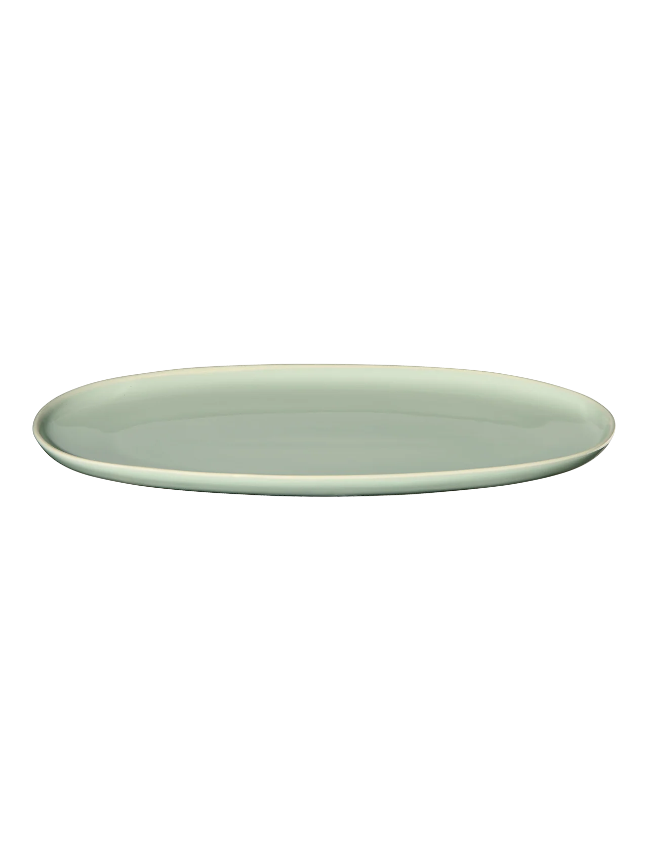 platte, oval, herb