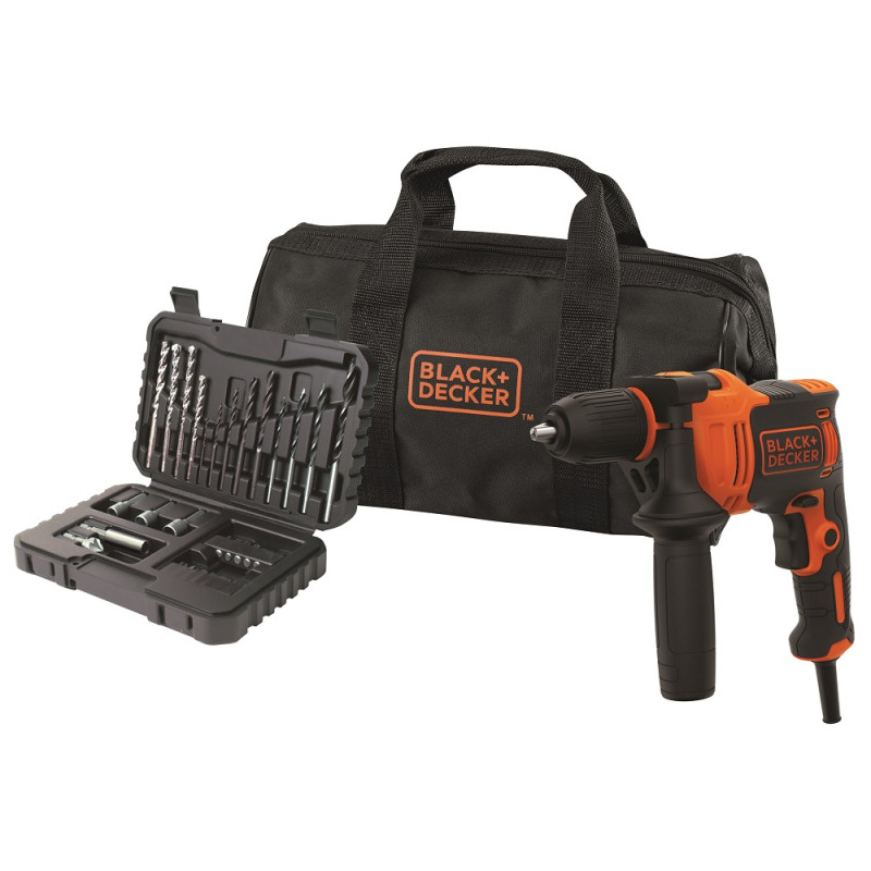 Perceuse à percussion électrique BEH710SA32-QS 710 W BLACK DECKER