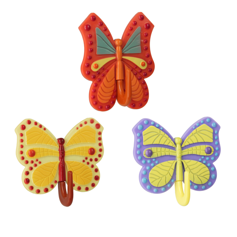 Crochet adhésif Papillon