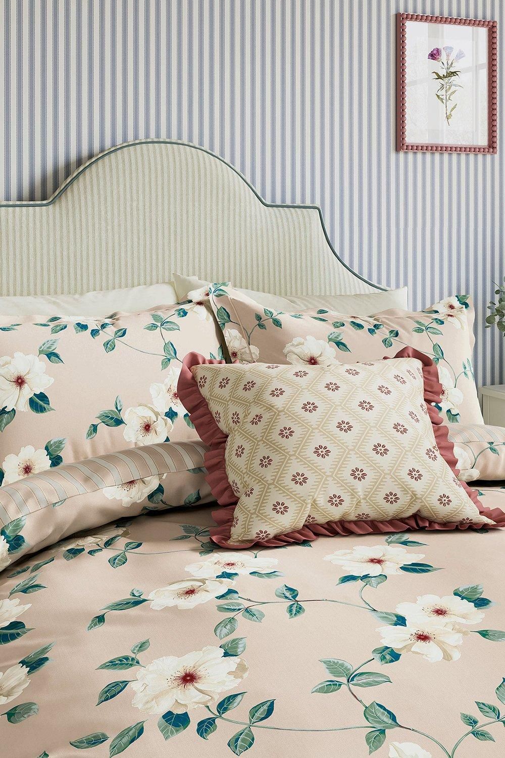 Sanderson Poets Rose' Cotton Duvet Cover Set