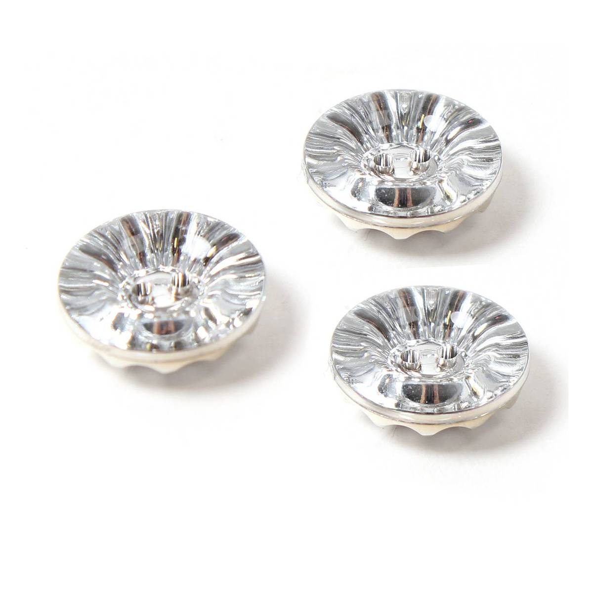 Hemline Clear Novelty Crystal Button 3 Pack