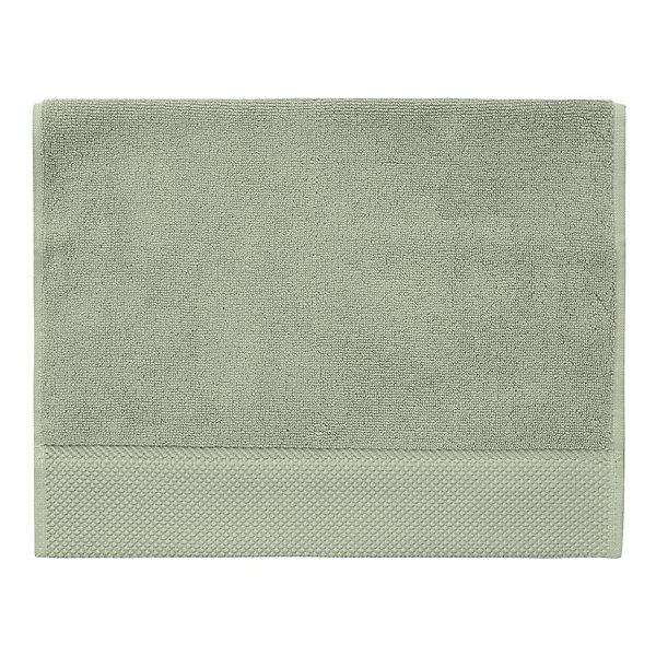 3 grandes serviettes invité Zéro Twist 560 g/m² Sauge 40x60 cm SENSOFT