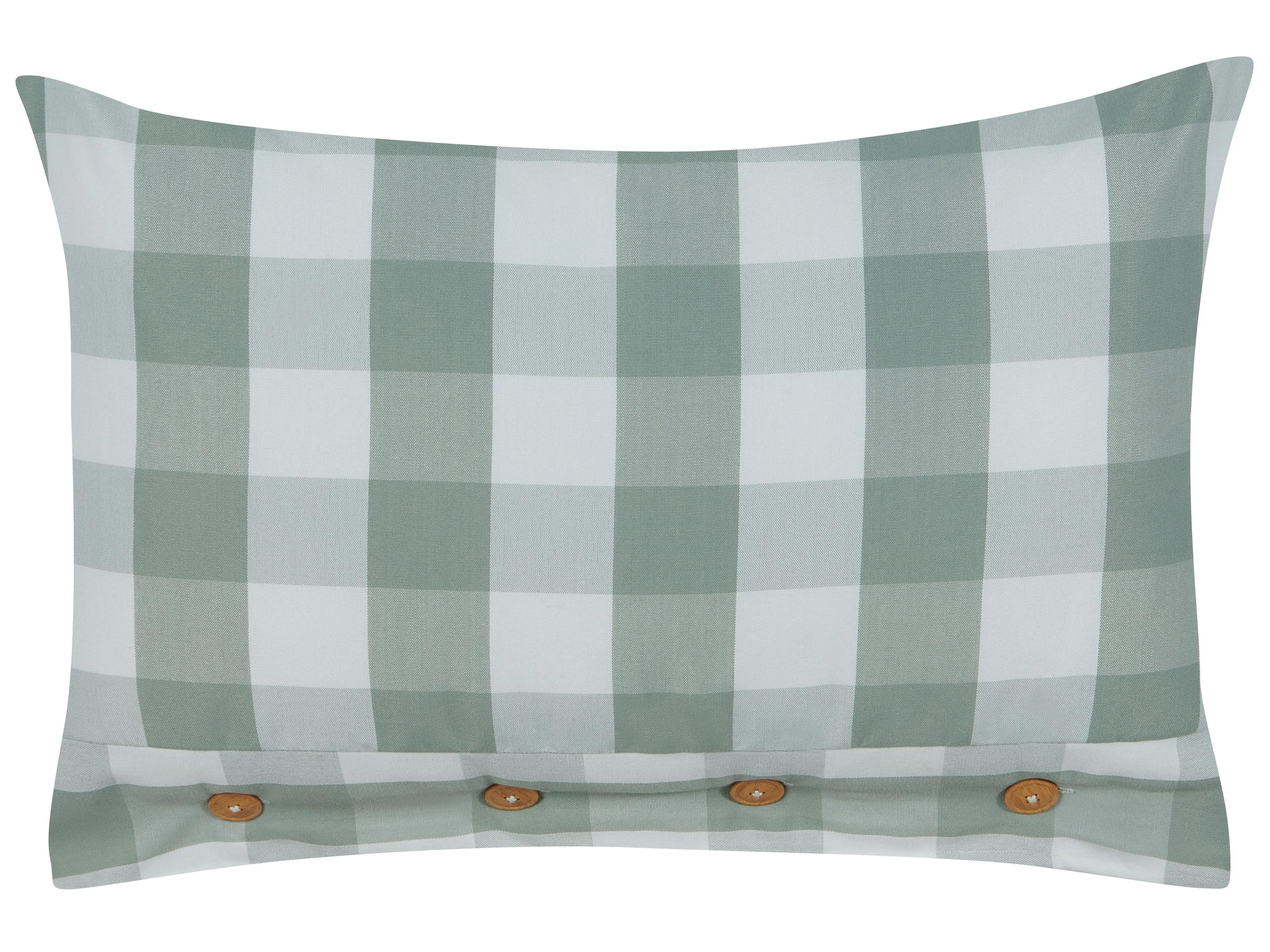 Throw Cushion TAMNINE 40 x 60 cm Mint Green Checked
