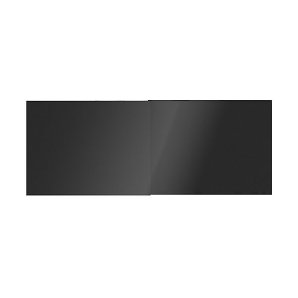 4 panneaux de portes coulissantes anthracite brillant GoodHome Atomia H. 56 x L. 73,7 cm