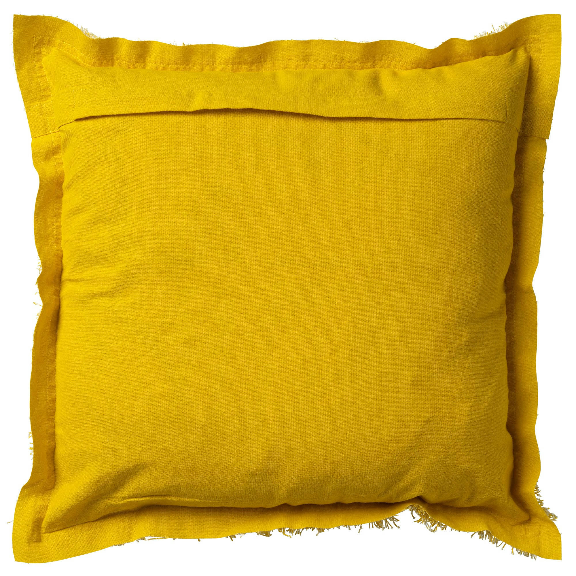 - Coussin - jaune en coton 60x60 cm uni
