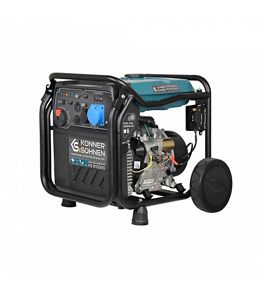 Générateur à essence-gaz inverter 8500Wdémarrage électrique - KönnerSöhnen KS 8100iEG