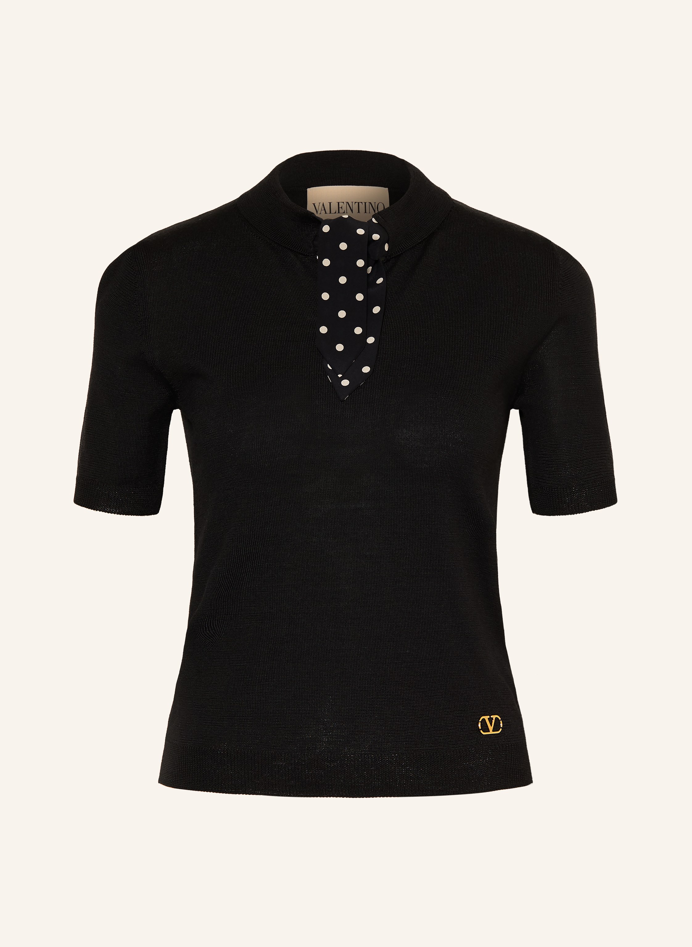VALENTINO Strickshirt mit Schluppe