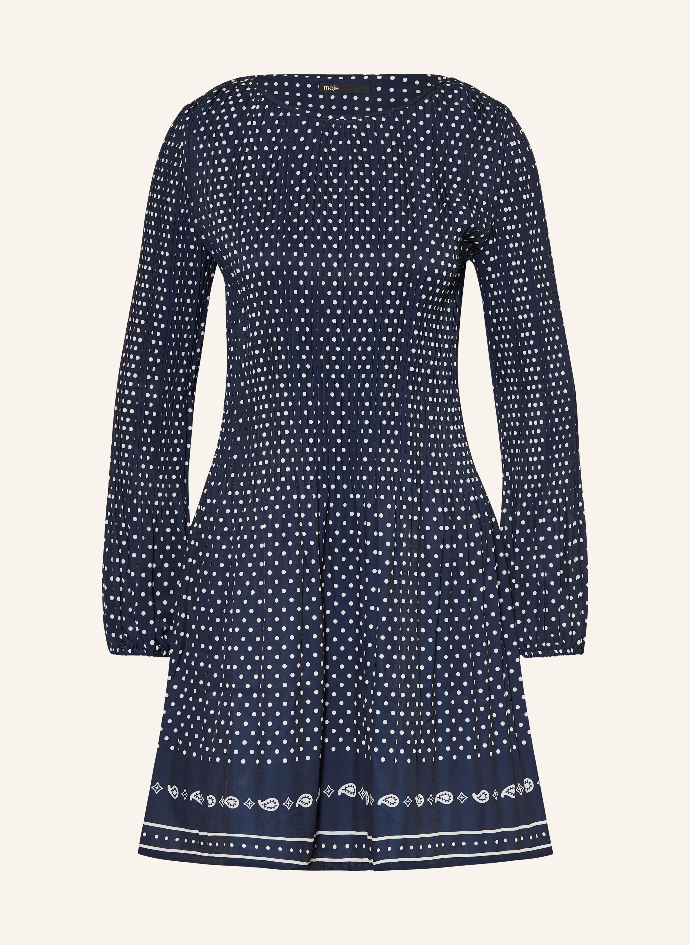 maje Kleid mit Plissees