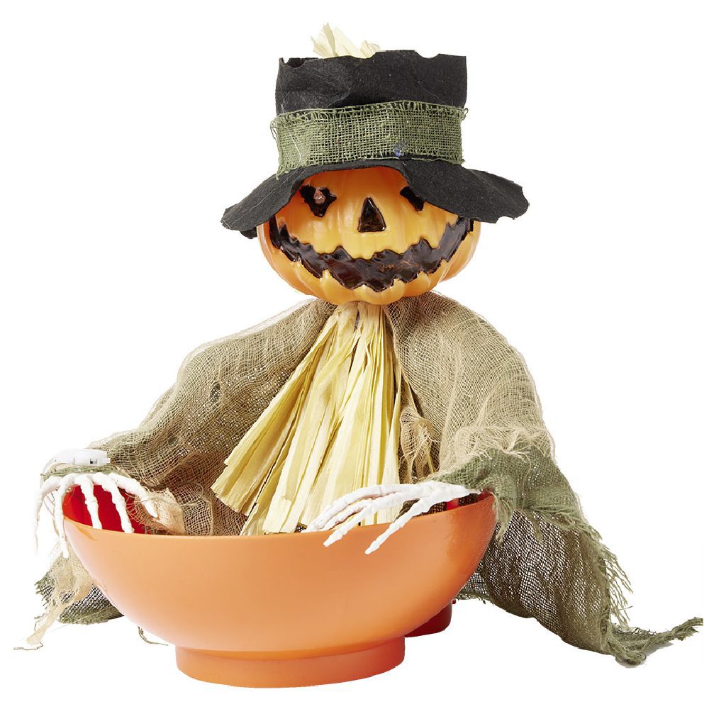 Bol à bonbons animé citrouille Halloween