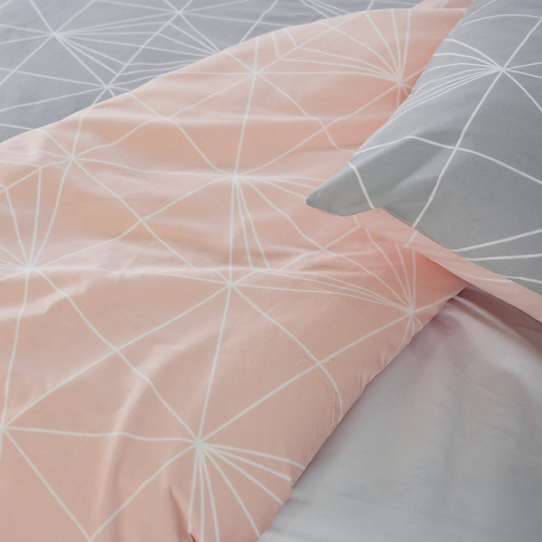 Housse de couette 240x220   2 taies SHYNE 100% Coton 57 fils