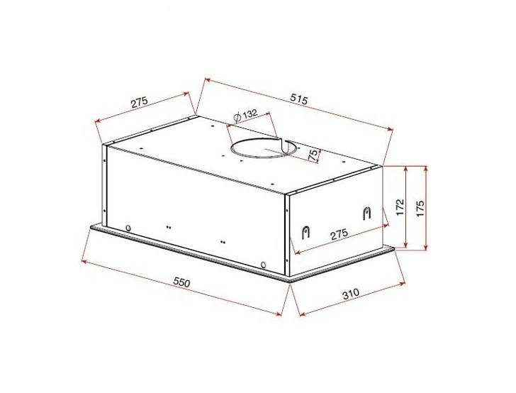 TEKA Okap podszafkowy 55cm GFG2 B czarne szkło 40446752 *