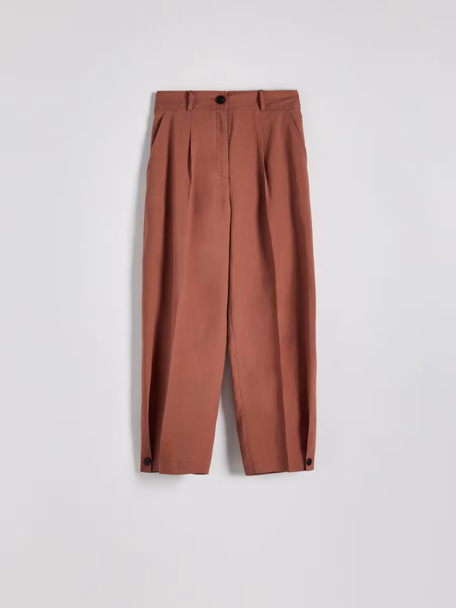 Lyocell Rich Trousers With Linen Blend