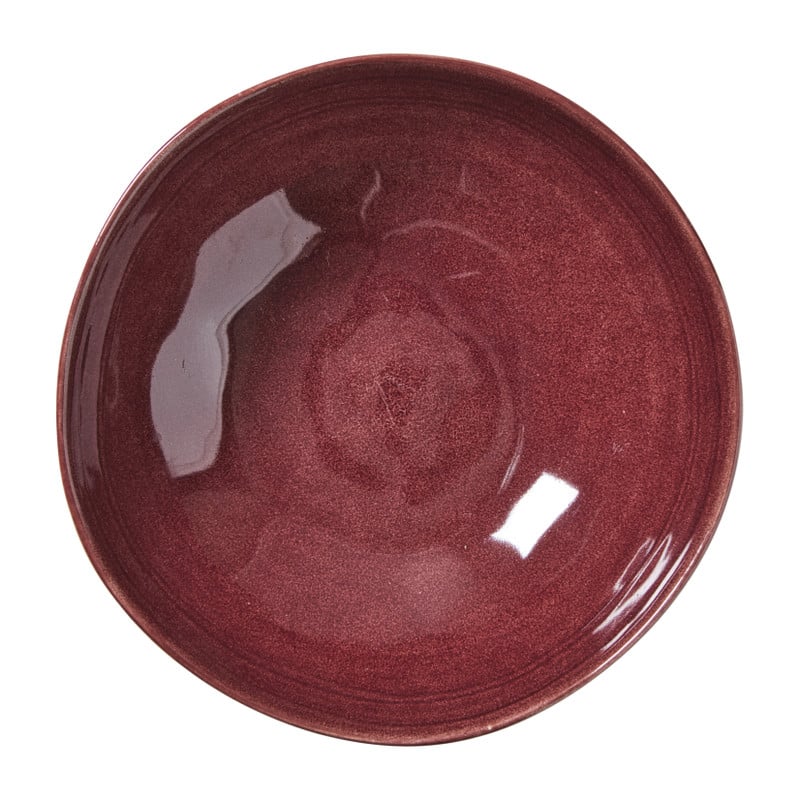 Schaal Toscane - bordeauxrood - &Oslash;24x7.5 cm