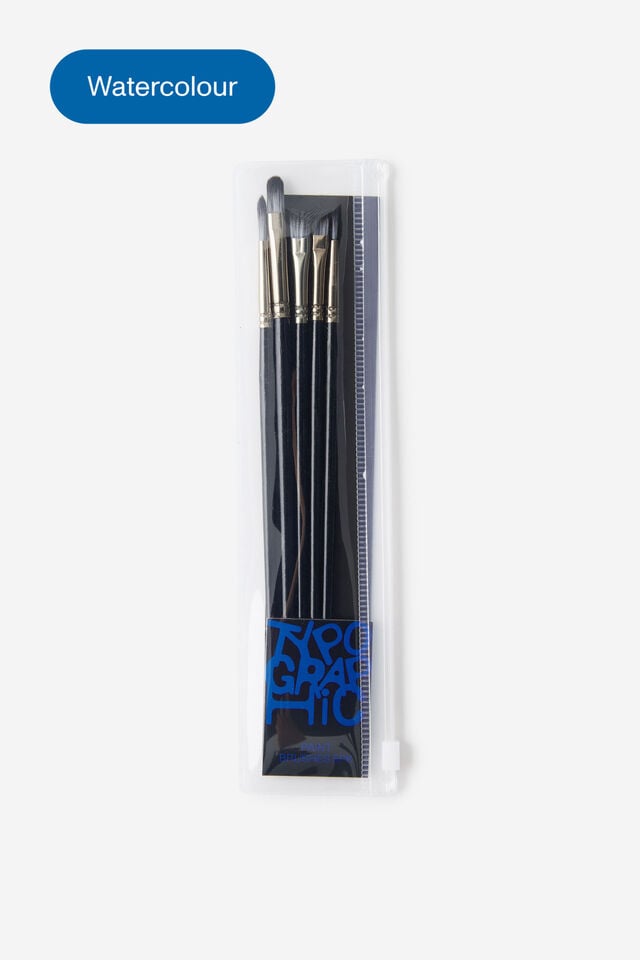 Gouache Paint Brushes 5Pk