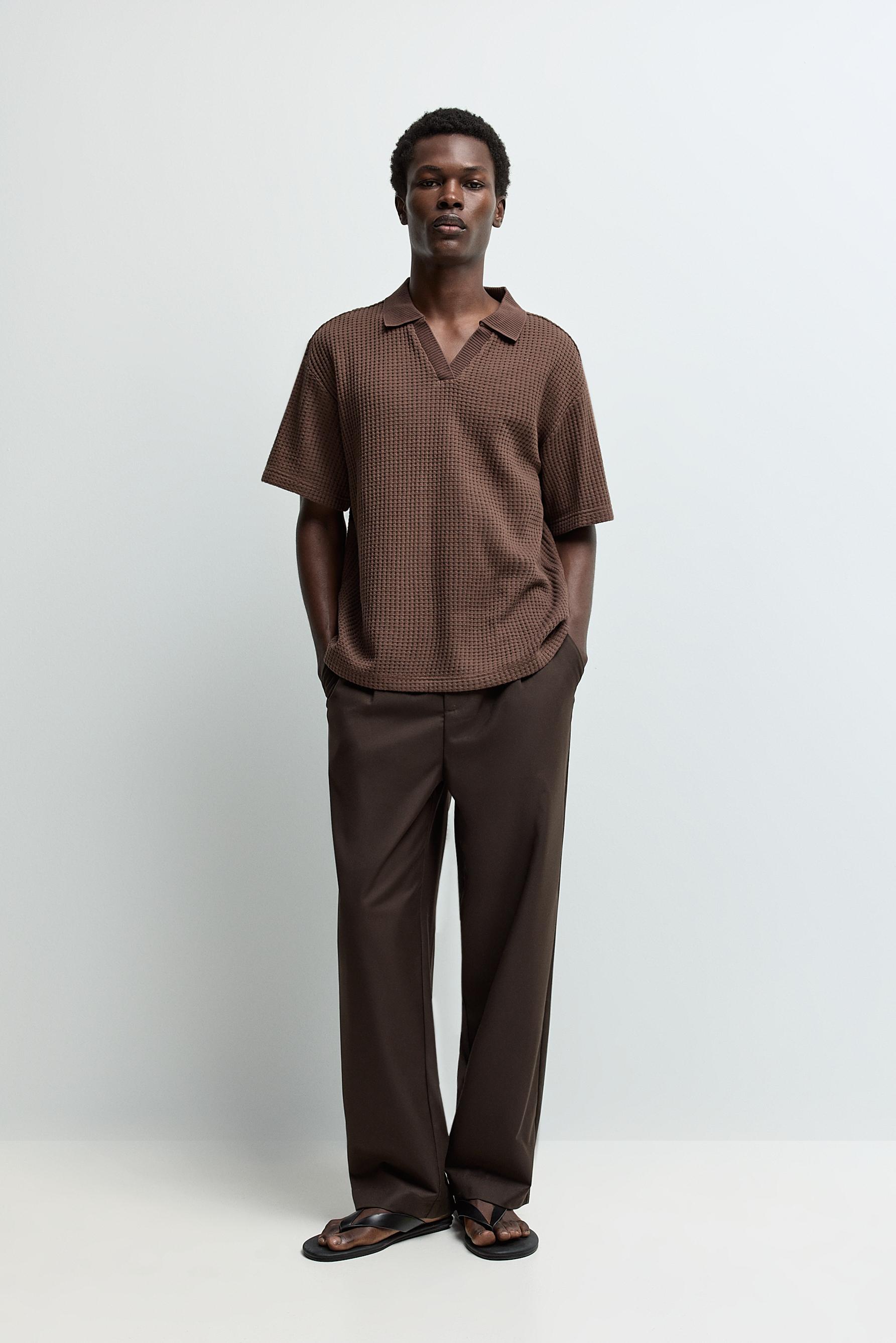 Polo textura waffle