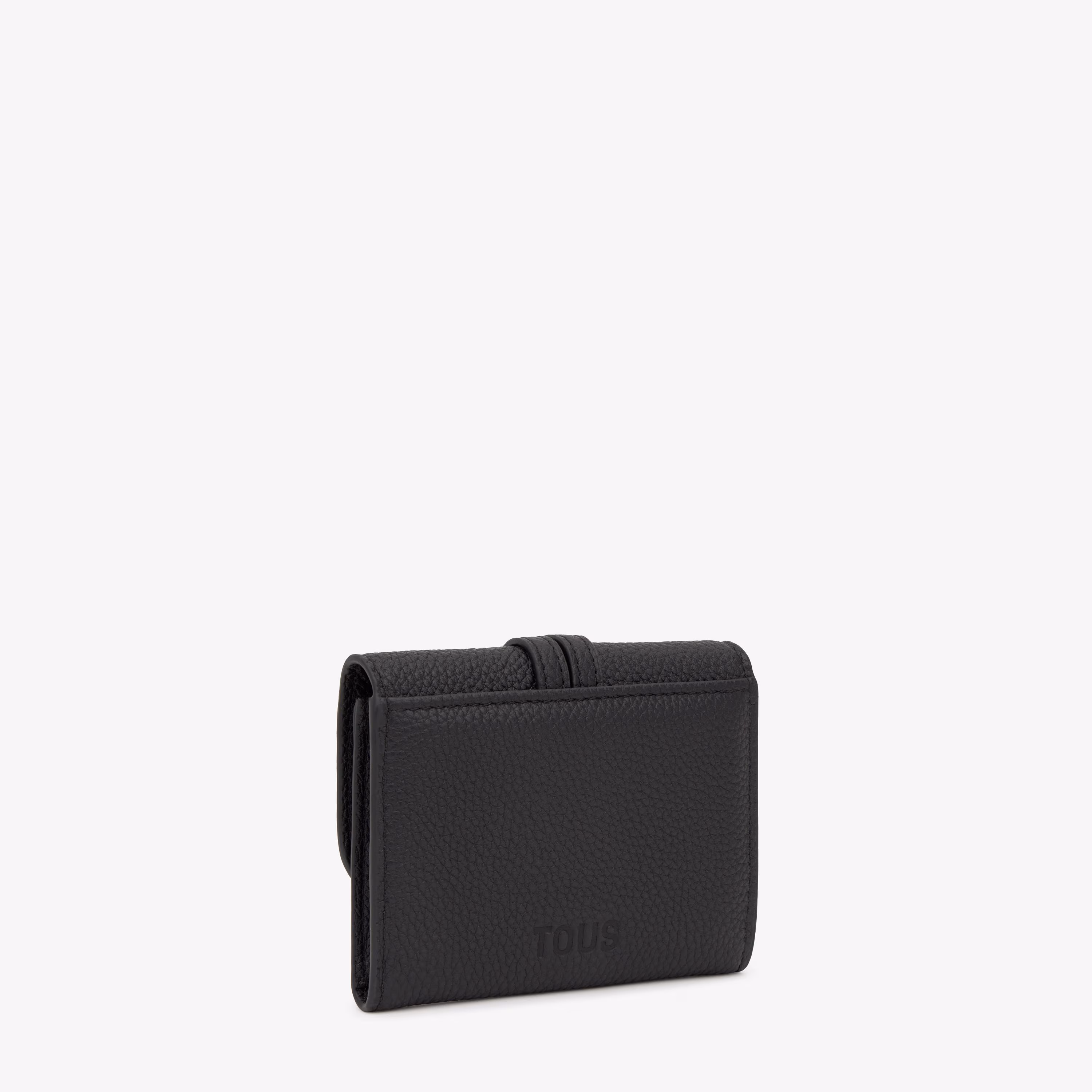 Cartera solapa negro TOUS Hold