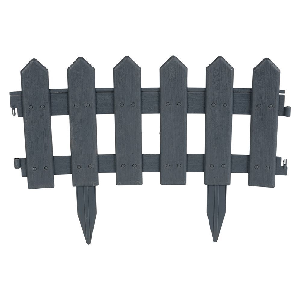 Bordure de jardin en plastique gris 30xH40cm