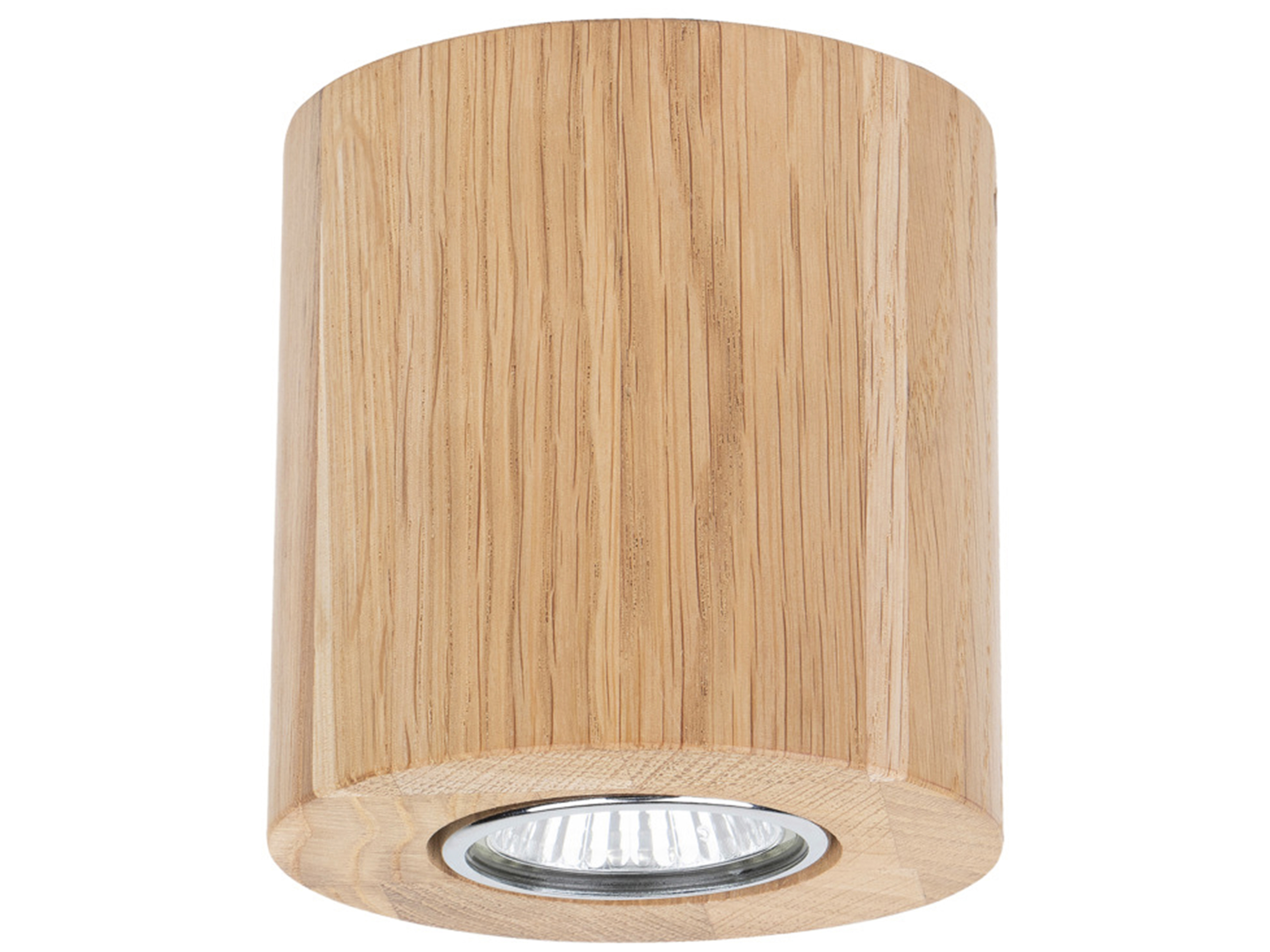 Plafon Wooddream Round drewniany brązowy