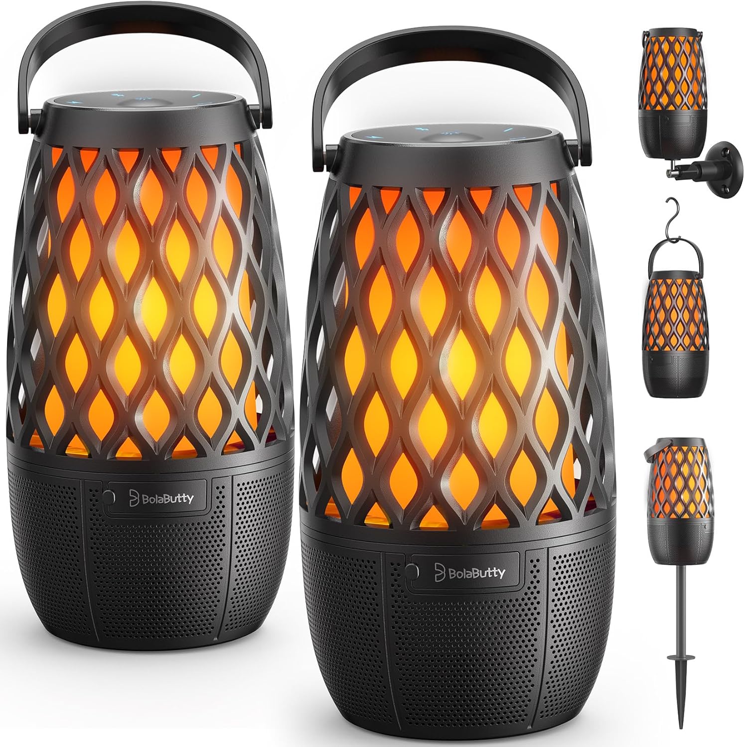Outdoor Speakers Gifts for Men Bluetooth Speaker with Lights Multi-Sync up to 100 Speakers Auto-Pairing HD Stereo Sound Cool Stuff House Warming Gifts IPX5 Waterproof Lantern for Camp|Patio|Pool|Yard