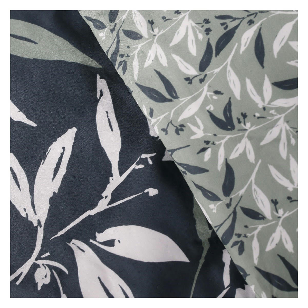 MAWIRA - Parure de lit zippée 2 personnes imprimé en Coton Vert 240x220 cm