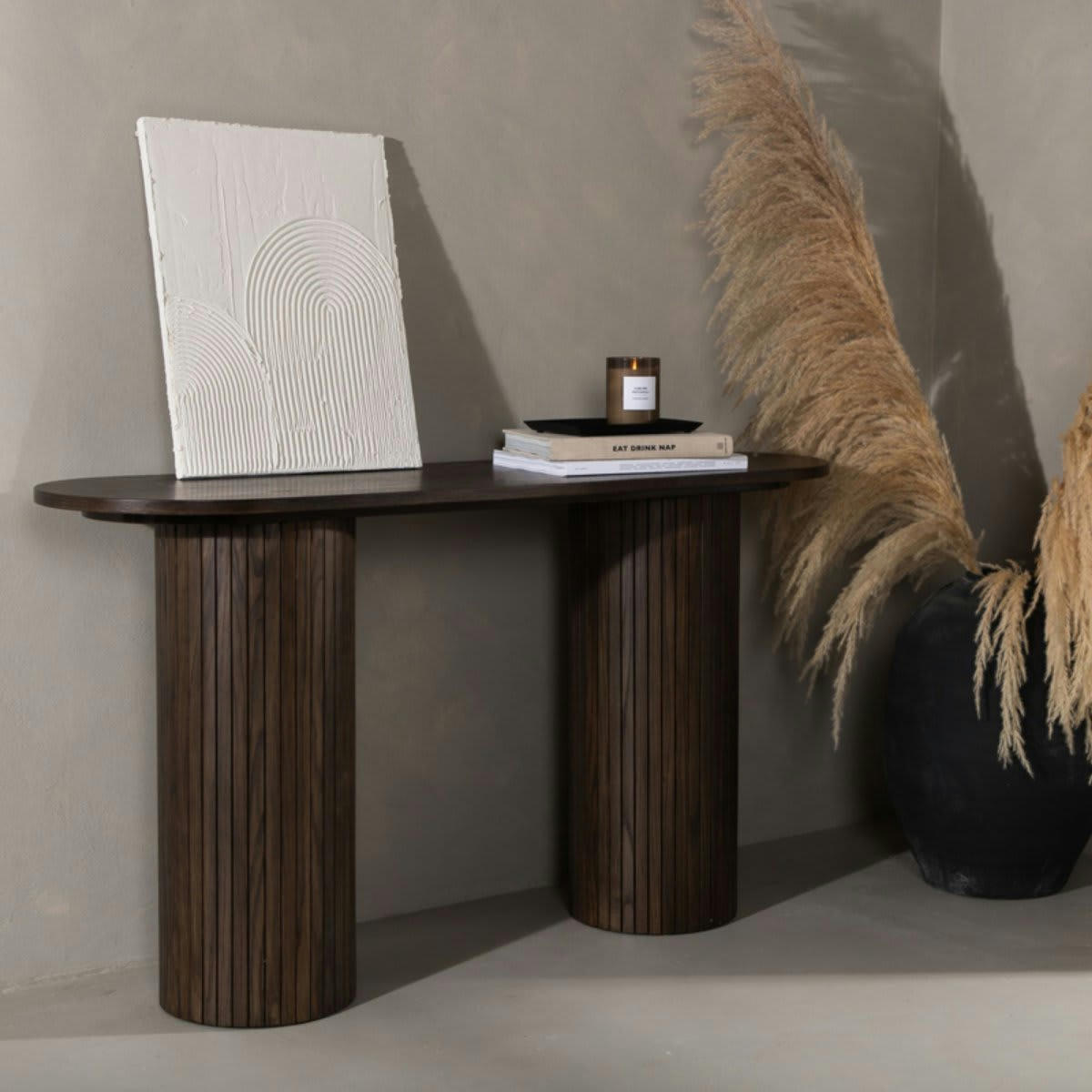 BLAMPA - Console moderne en bois marron