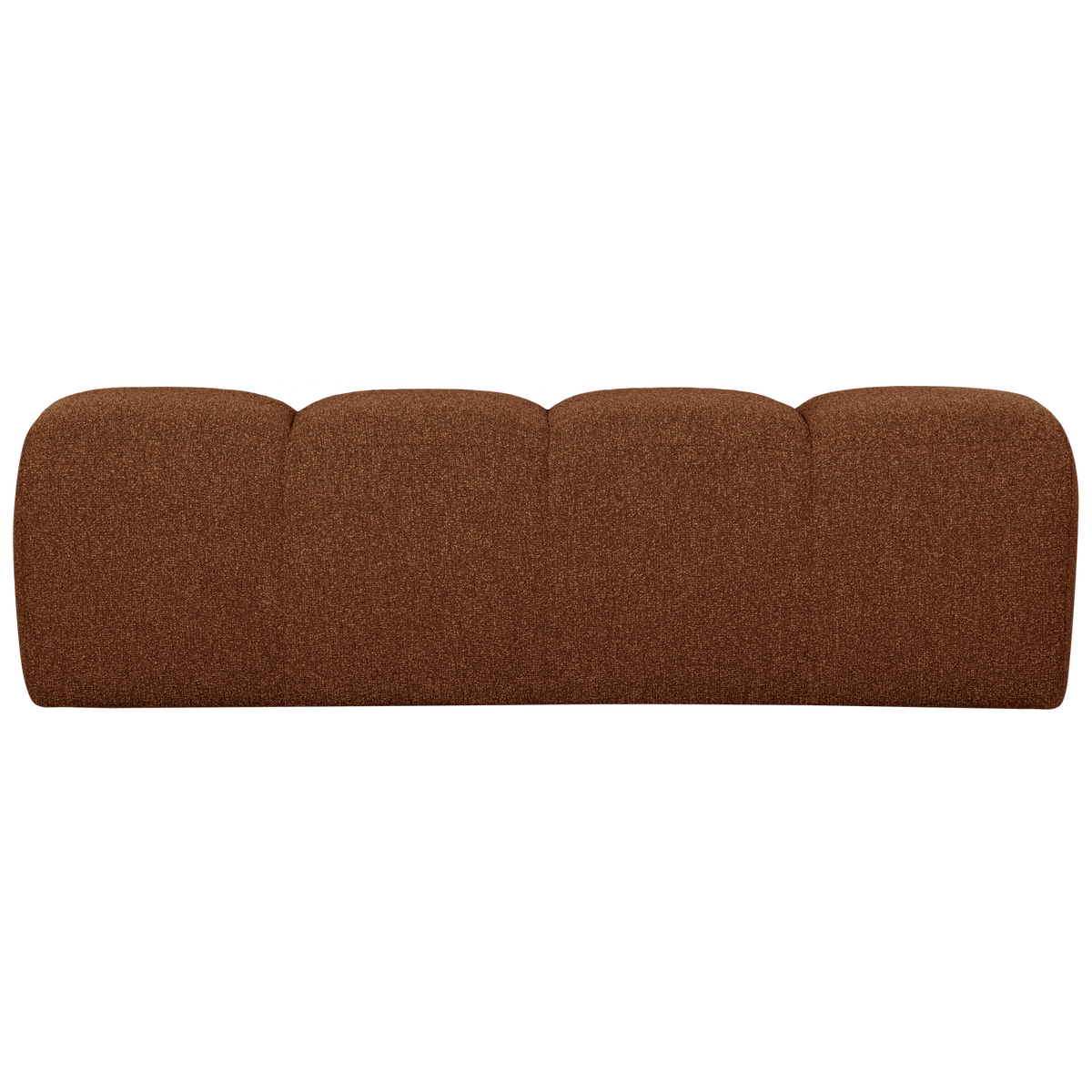 WOOOD eetbankje 164 cm Mojo - Bouclé - Roest Bruin Melange - 49x164x45