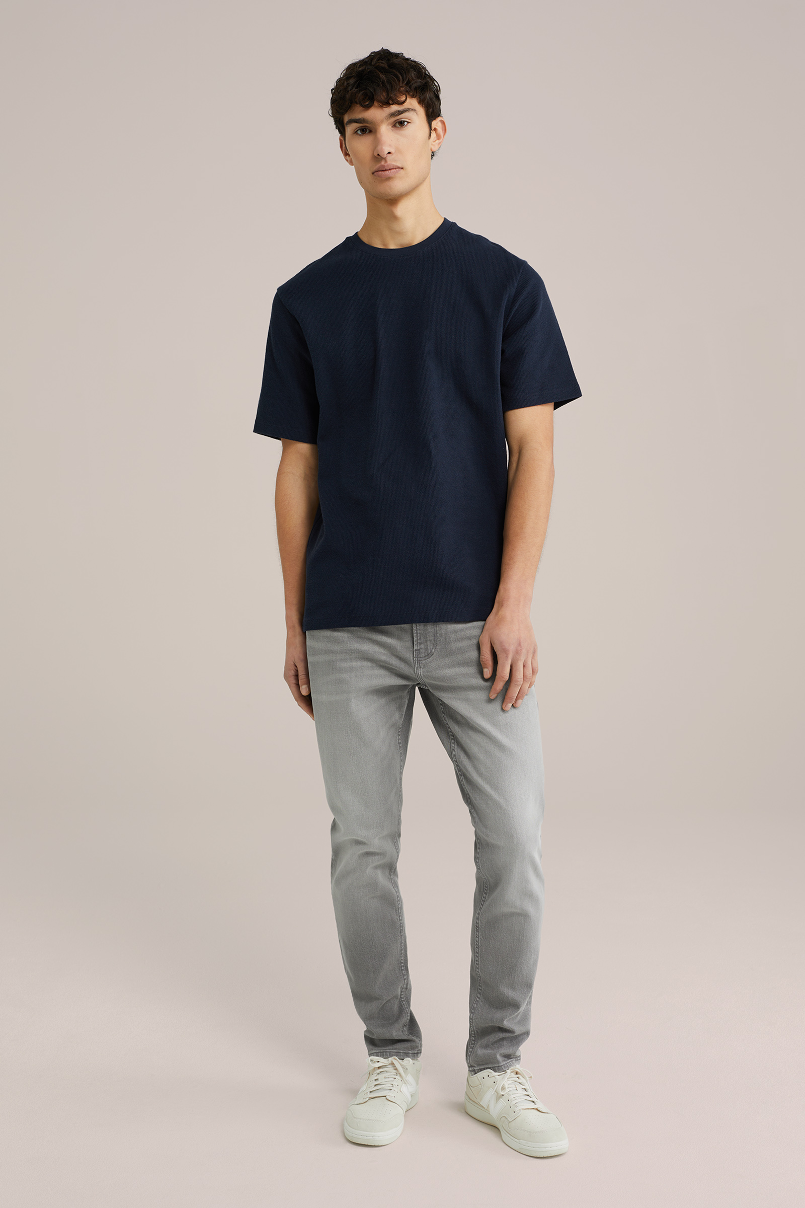 Heren Relaxed fit T-shirt met structuur