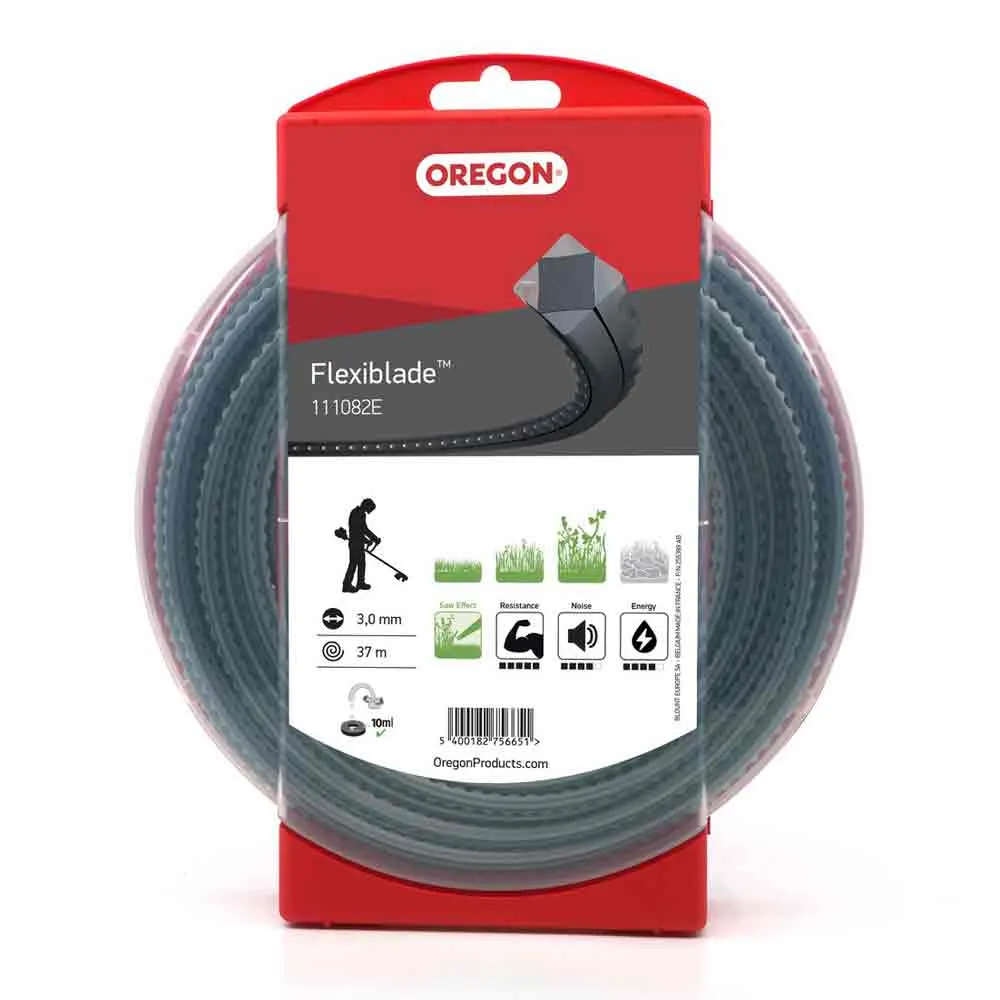 Oregon 111082E Flexiblade 3.0 mm x 37 m Trimmer Line