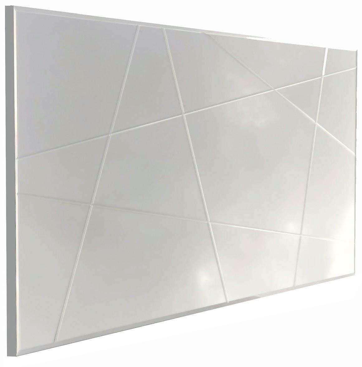 - Miroir en verre 130 x 62 cm silver
