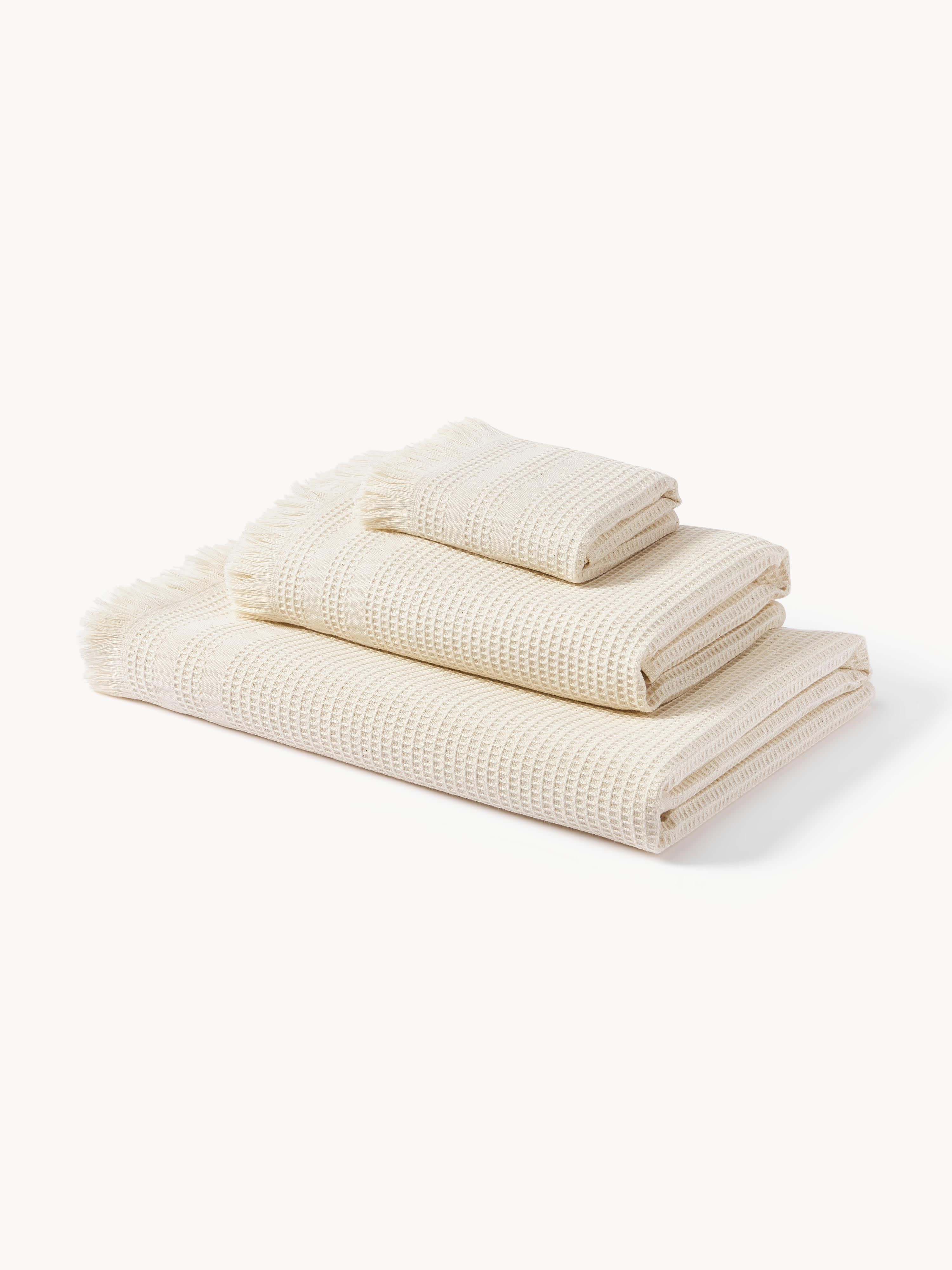 Handtuch-Set Yara aus Waffelpiqué, in verschiedenen Setgrößen