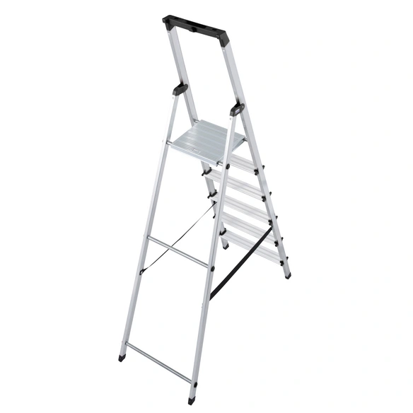 Stufen-Stehleiter »MONTO Solidy«, 6 Sprossen, Aluminium