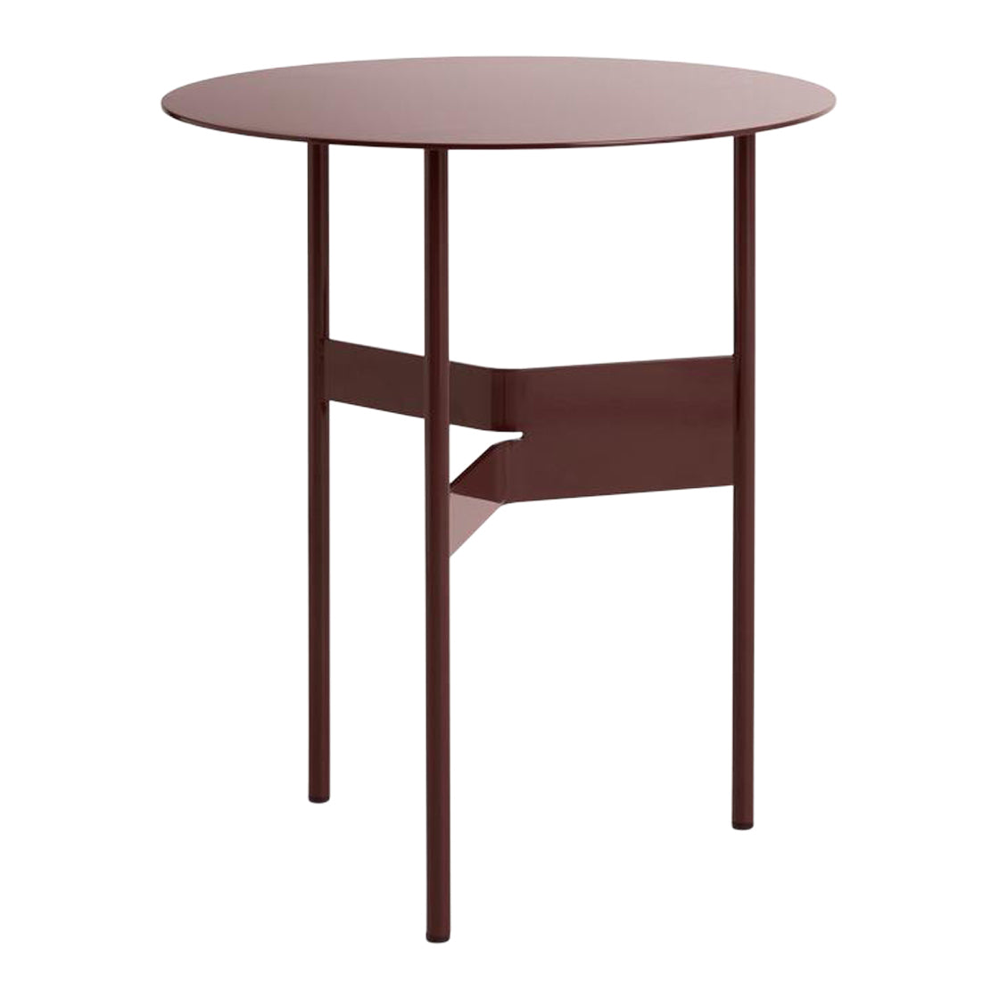 HAY Shim Bijzettafel Ø 45 cm - Bordeaux