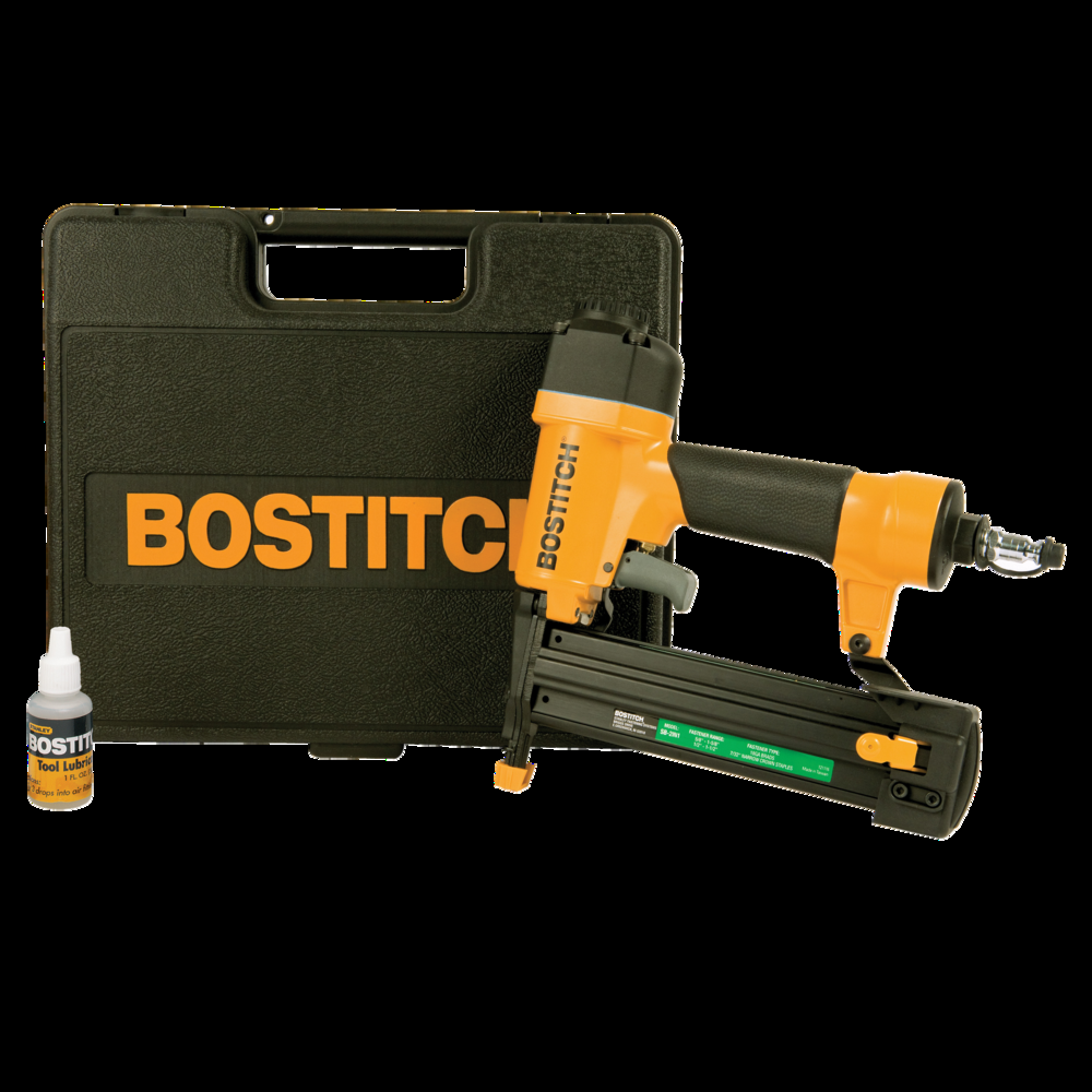 Bostitch 18-Gauge 2-in-1 Pneumatic Narrow Crown Stapler & Brad Nailer Kit