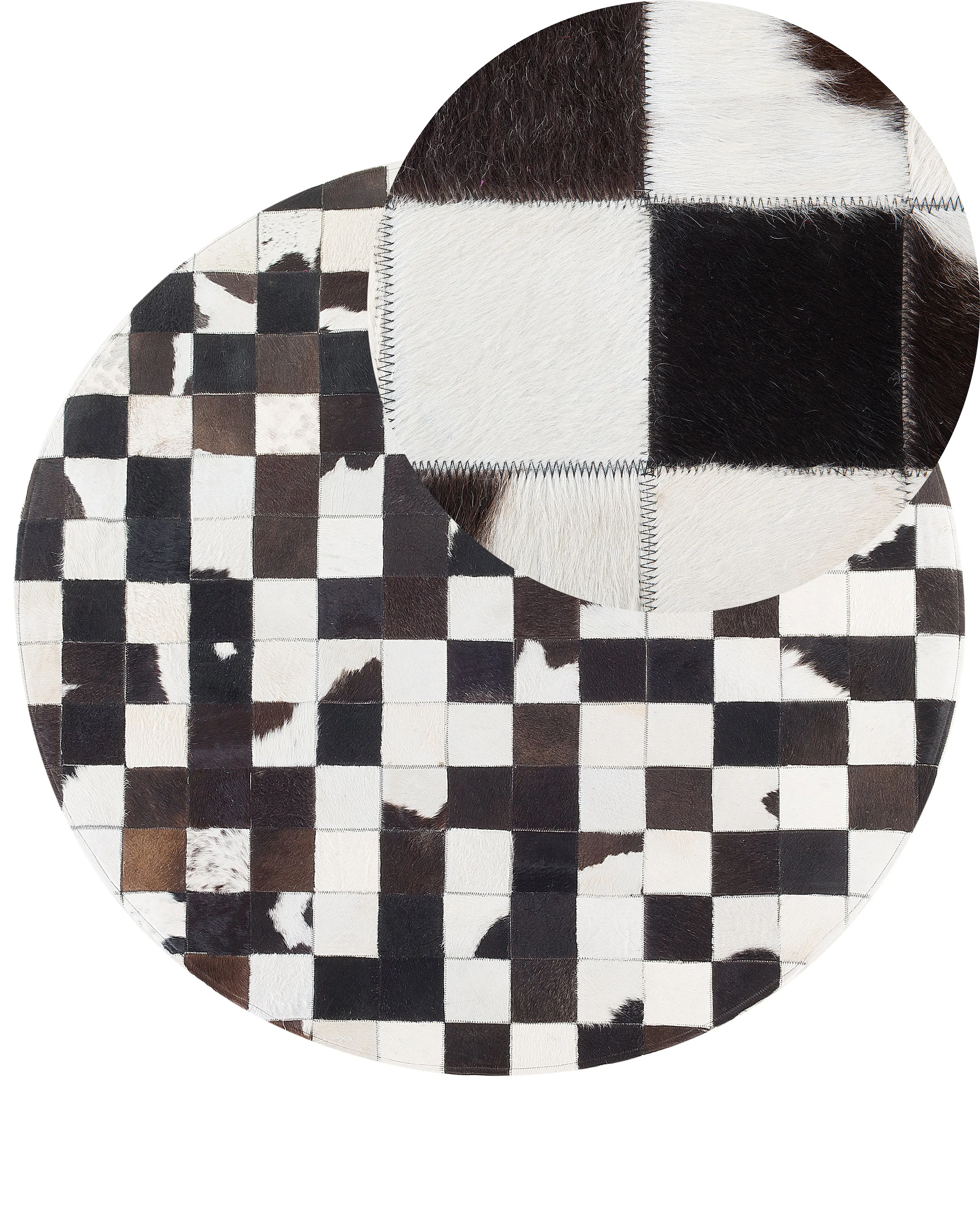 Rug BERGAMA Brown ? 140 cm Leather
