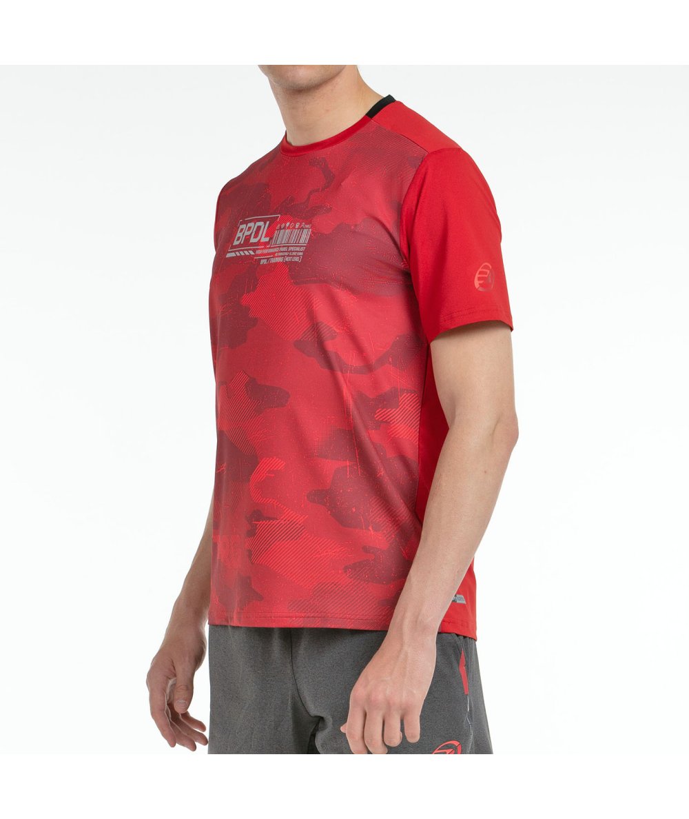 CAMISETA BULLPADEL ESGOS CEREZA