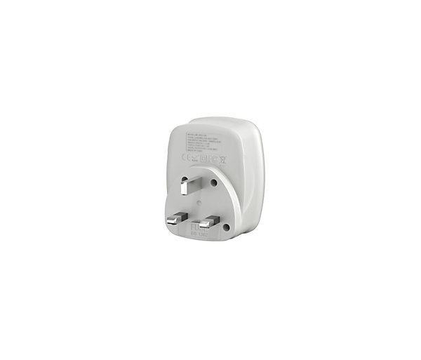 Adaptateur prise voyage UE/UK - 4 ports USB - Voltman