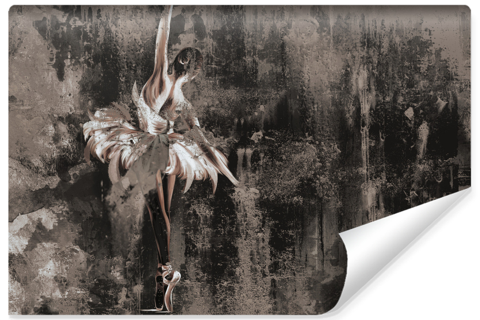 Fototapeta Baletnica Na Betonie 90x60cm