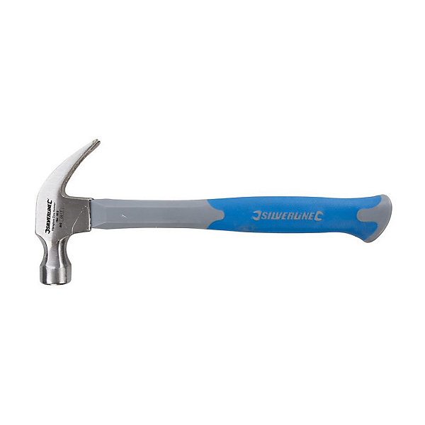 Marteau Arrache-Clous Fibres de Verre 16 oz - Léger et Résistant - Idéal pour Travaux de Finition - Silverline
